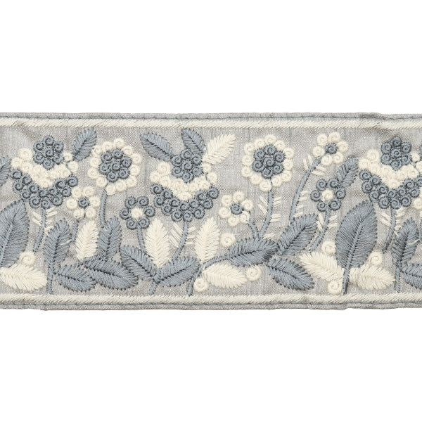 【数量5から】 手芸ブレード 『2023 インド刺繍ブレード グレー×グレー 46244D』