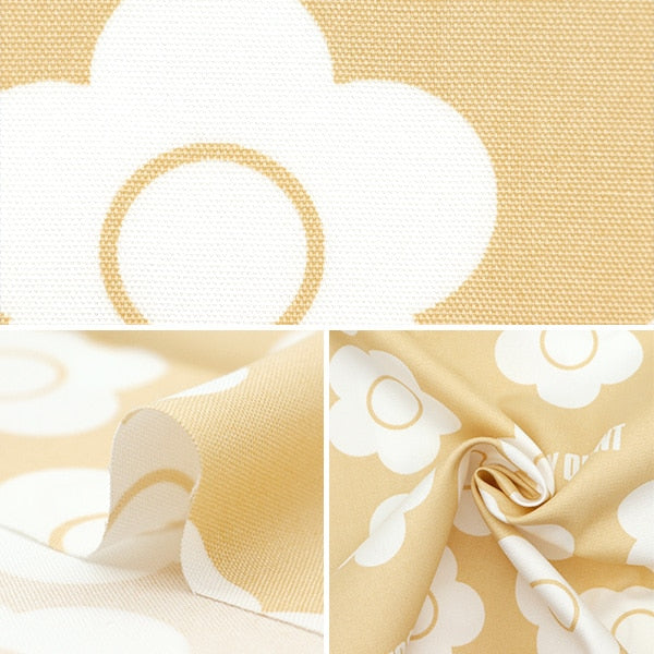 【数量5から】 生地 『オックス MARY QUANT フラワー イエロー AP1020S-2B』