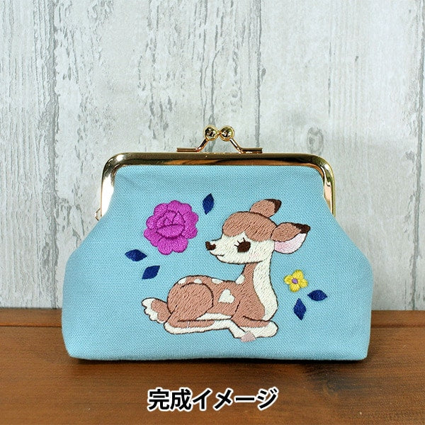 자수키트 "Spicapica 동전 지갑파우치 꿈의 밤비 "