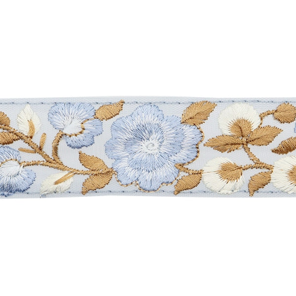 【数量5から】 手芸ブレード 『2024 インド刺繍ブレード ブルー×ブルー M-134E』