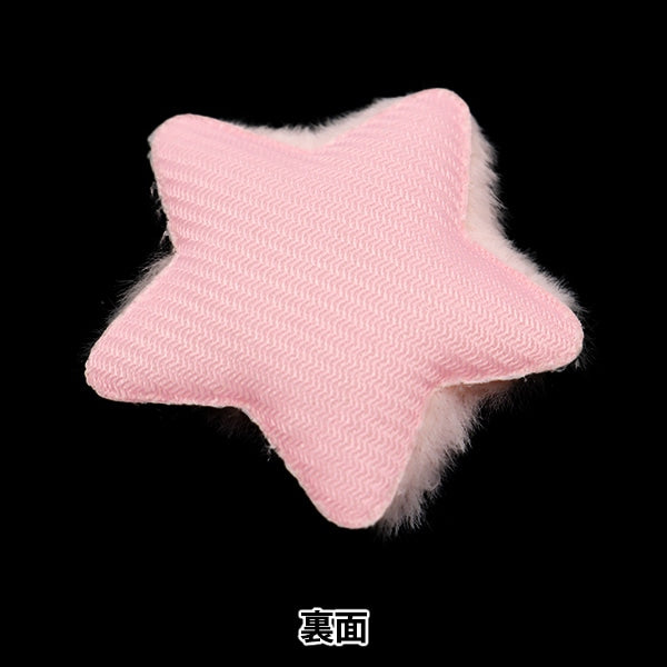 수예부품 "장식 모피 부품 분홍색 10-4324"
