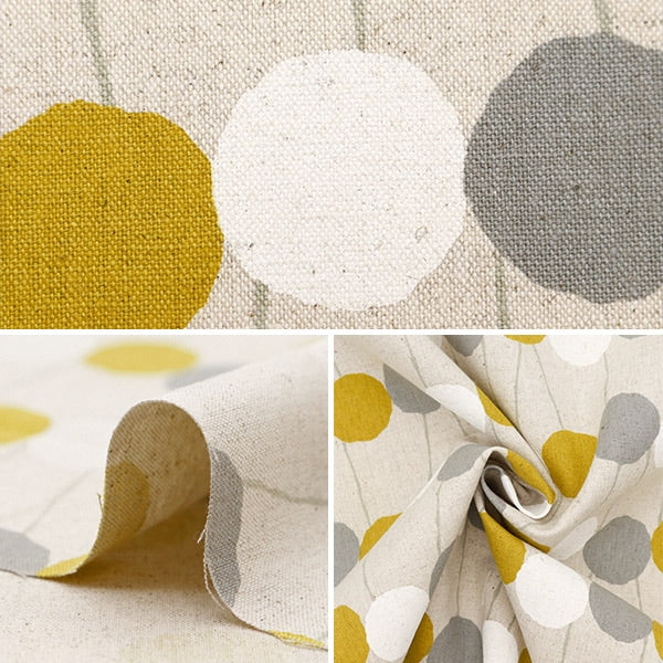 【数量5から】 生地 『綿麻キャンバス チェリードット 850432-1-2』