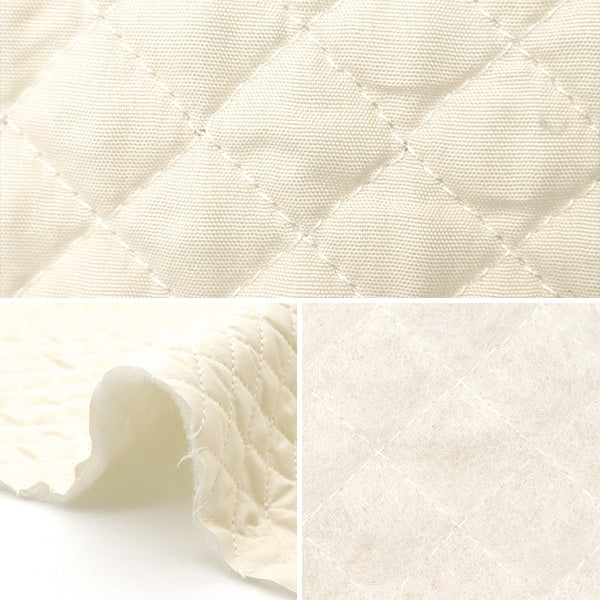 【数量5から】 生地 『シーチングキルティング 裏生地なし クリームベージュ QS-TC-00CB』
