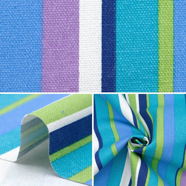 【数量5から】 生地 『インテリアプリント ストライプ柄 IP2402WY-07』