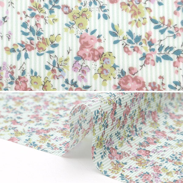 Tela "Liberty Fabric Laminedcortada Tela Aproximadamente 33 x 50 cm de rayas de guirnaldas CRDC33549-XE" Libertad Japón