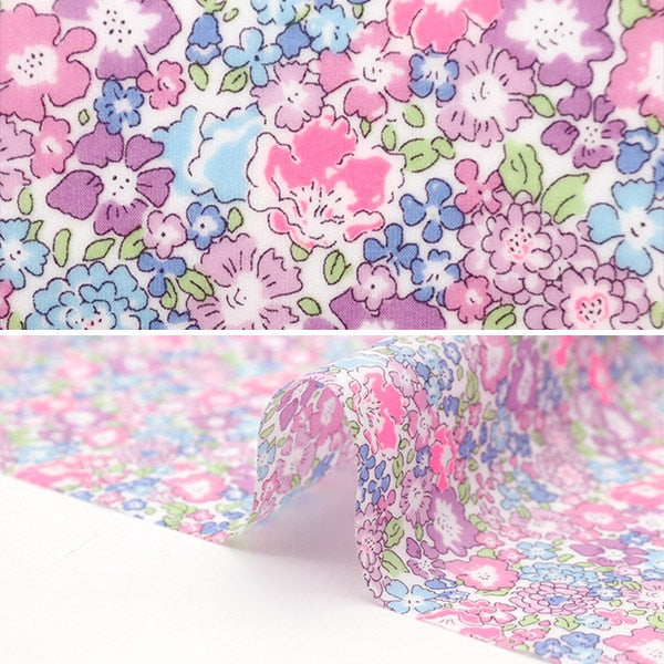 الأقمشة "صفائح أقمشة الحرية"قماش مقطوع حوالي 33 × 50 سم لون نيون ميشيل CR3636017N24A” Liberty Japan