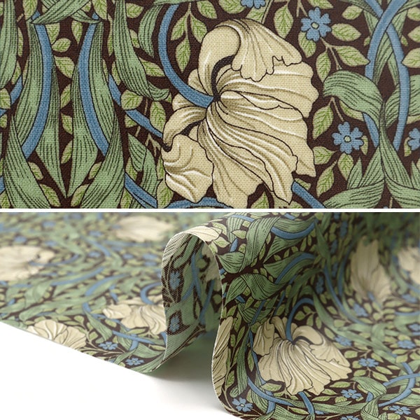 الأقمشة “أفضل ما في موريس، أفضل ما في موريس لامينيت قماش مقطوع حوالي 105 سم × 50 سم بيمبرنيل C-R8365-16''