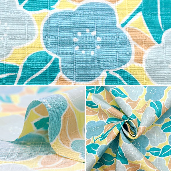 【数量5から】 生地 『ピケドビー 椿 ST300-1A』