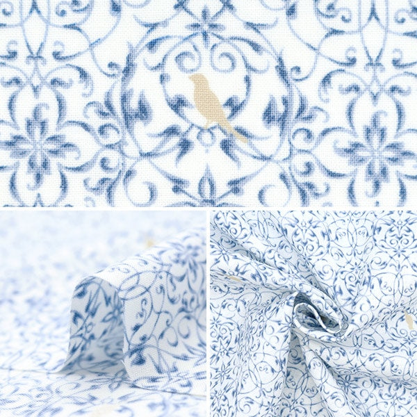 【数量5から】 生地 『スケア ヴィクトリアンガーデン ホワイト SP3500-2A』