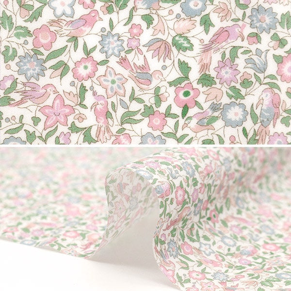 الأقمشة "صفائح أقمشة الحرية"قماش مقطوع حوالي 33 × 50 سم أغنية الربيع RC1224121J24A”Liberty Japan