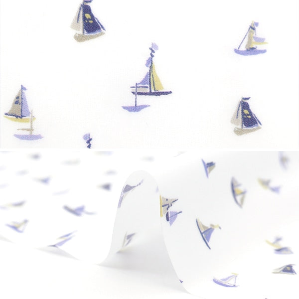 الأقمشة "صفائح أقمشة الحرية"قماش مقطوع حوالي 33 × 50 سم رحلة بحرية ساحلية RC1224133P24A”Liberty Japan