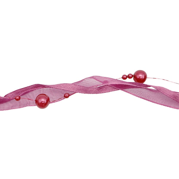 【数量5から】 リボン 『ファンシーパール 2cm幅 18番色 2142-18』 AOYAMARIBBON 青山リボン