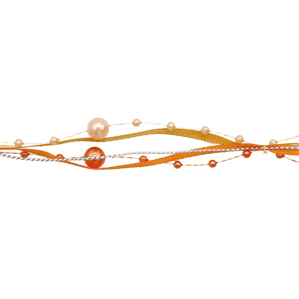 【数量5から】 リボン 『リボンカーリングパール 1cm幅 93番色 2104-93』 AOYAMARIBBON 青山リボン