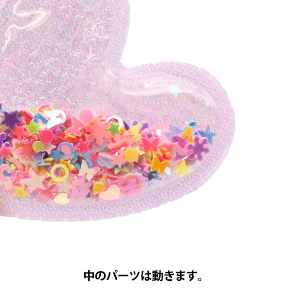 Запчасти из ручной работы "ФангерлингЗапчасти для украшения шейкер сердца фиолетовый 10-4523"