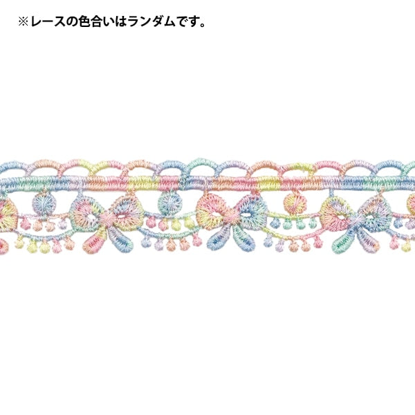 carreraCintaCinta "encaje químico colorido aproximadamente 2 cm de ancho x aproximadamente 1.2m rollo CCL-03"