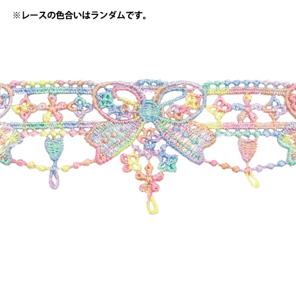 carreraCintaCinta "encaje químico colorido aproximadamente 4 cm de ancho x aproximadamente 1.2m rollo CCL-05"