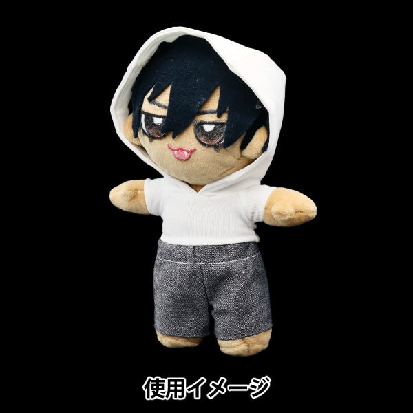 Kunsthandwerksteile "Stofftierkleidung Einfache Kapuze m Größe weiß MPA-4A-M"