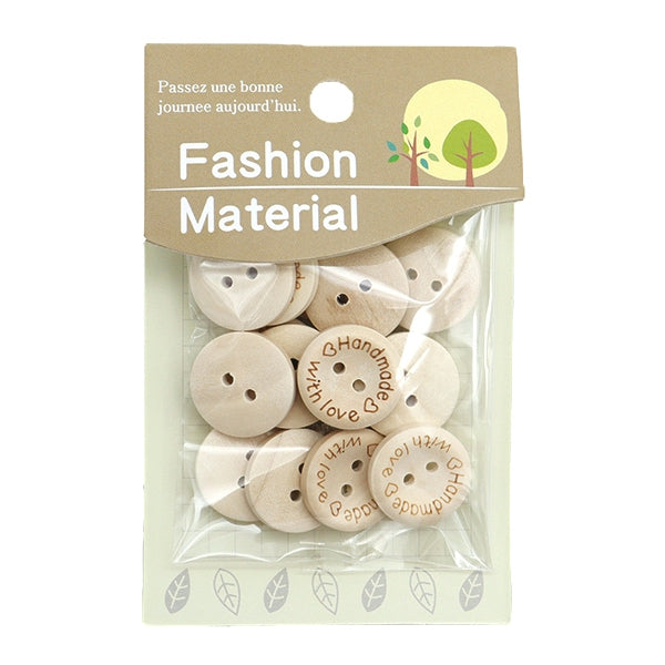 按鈕“木材按鈕混合20mm天然WB20K”