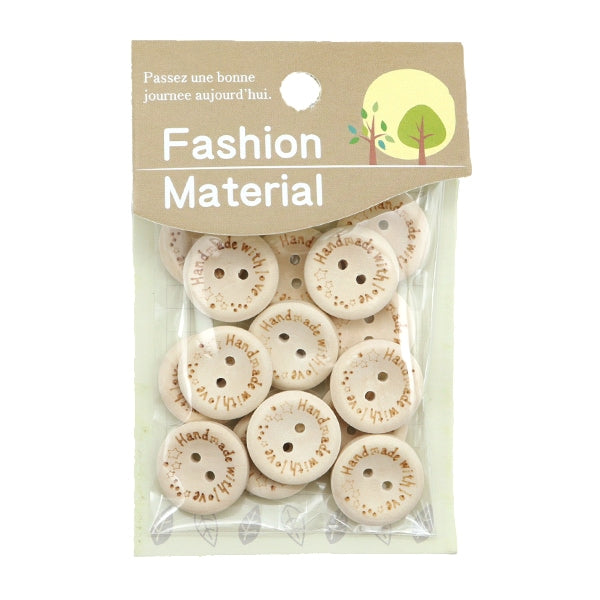 按鈕“木材按鈕混合20mm天然WB20L”