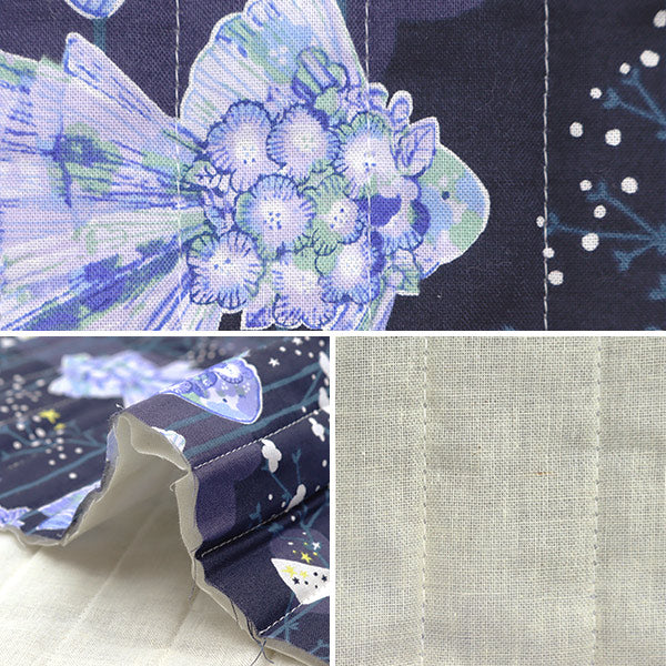 الأقمشة "لحاف ميسوزو أوتا جولدفيش"قماش مقطوع حوالي 105 سم × 50 سم كحلي CQKMS24GF-NV”