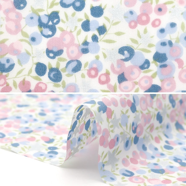 Fabric "Liberty Fabric LaminatedCut Cloth Approximately 33cm x 50cm Wiltshire Stars Pink x Saxation RC3636458124A "