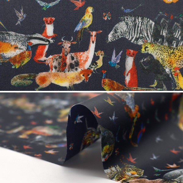 الأقمشة "صفائح أقمشة الحرية"قماش مقطوع حوالي 33 سم × 50 سم جانجل كرمبل CR363J4201-AU" Liberty Japan