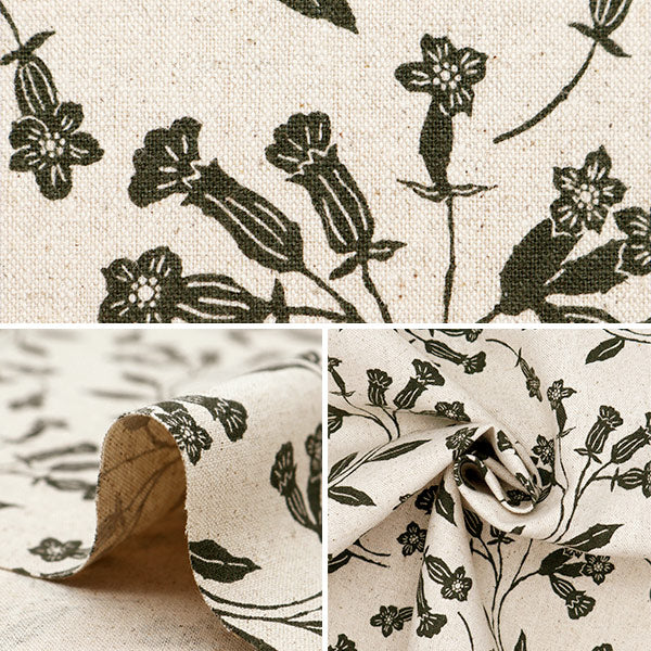 【数量5から】 生地 『綿麻キャンバス カンパニュラ ナチュラル 850469-1-1』