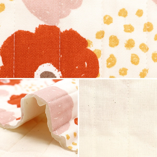 Fabric 『Oxford Palette round flower quiltCut Cloth Approximately 105cm x 50cm Red CQ144-8048-A1 "