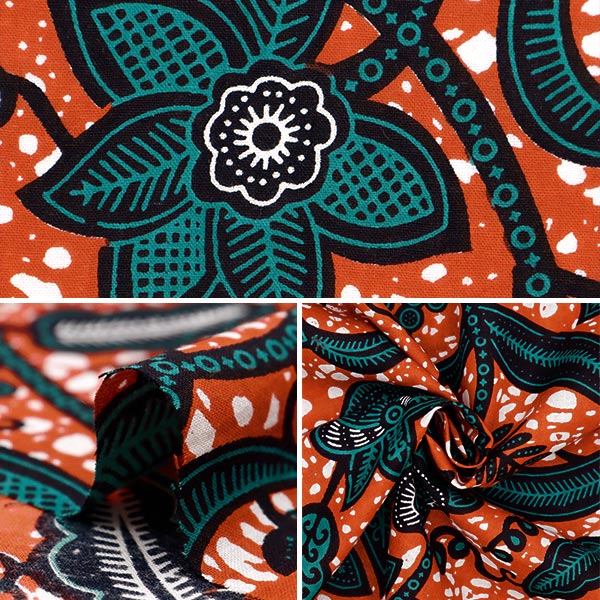 【数量5から】 生地 『アフリカンプリント RAM-AF01』