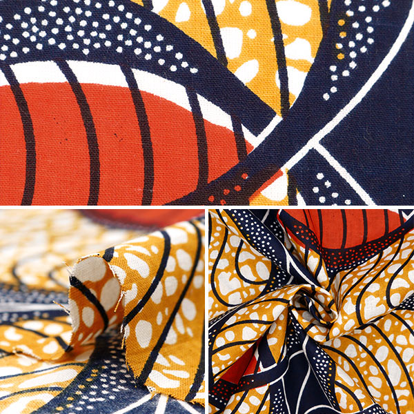 【数量5から】 生地 『アフリカンプリント RAM-AF12』