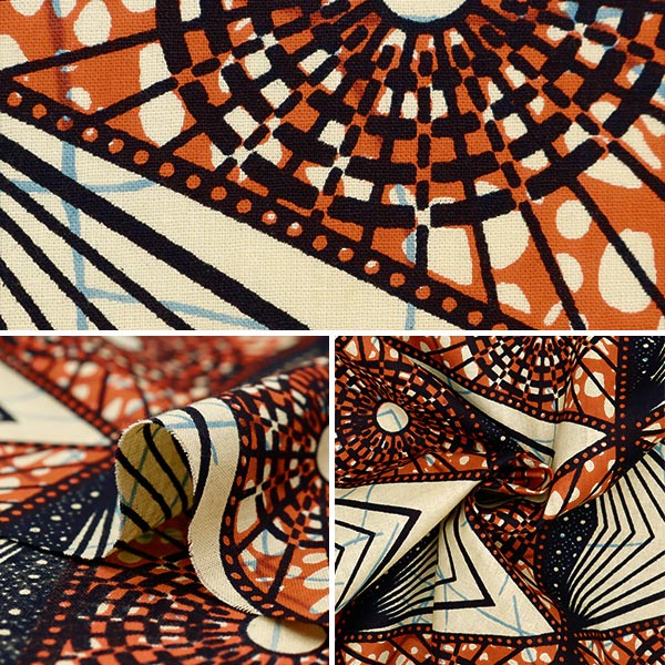 【数量5から】 生地 『アフリカンプリント RAM-AF14』