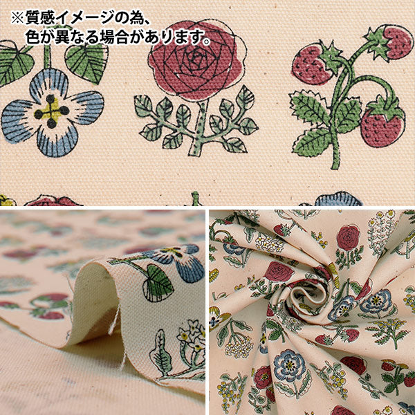 【数量5から】 生地 『オックス Linnea 花柄 ピンク YKA-26000-1B』 KOKKA コッカ