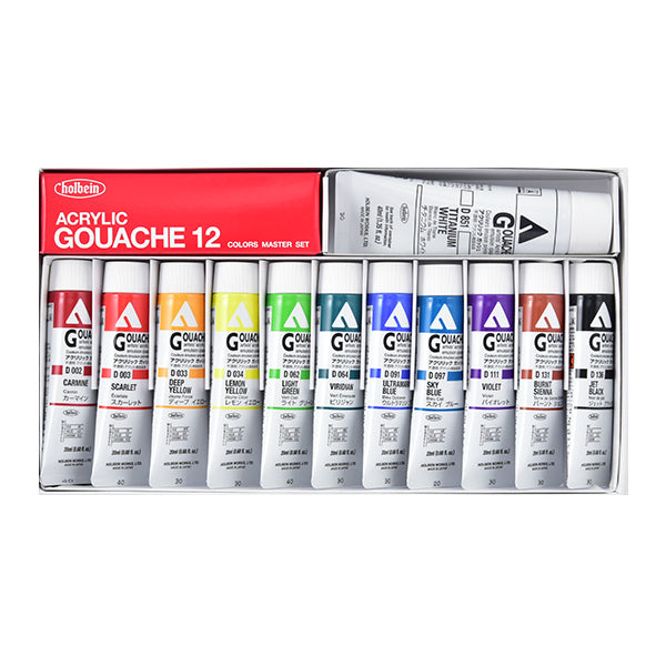 Dipinte "Acrilico Gash D411 Master Set 20ml Hag6" Holbein Holbein