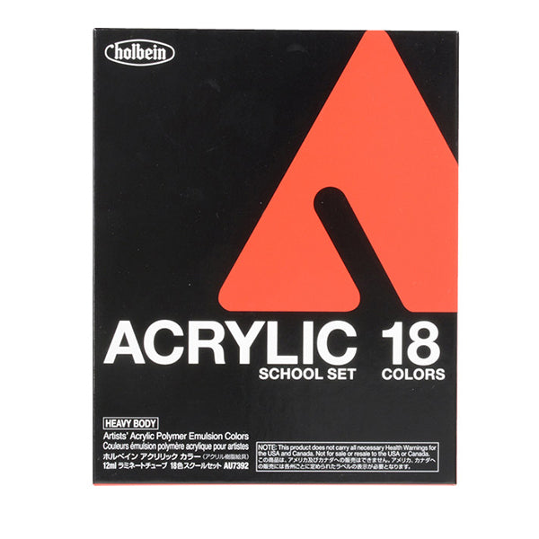 Paints "Acrylic Color Heavy Body AU7392 School 18 Color Set" HOLBEIN Holbein