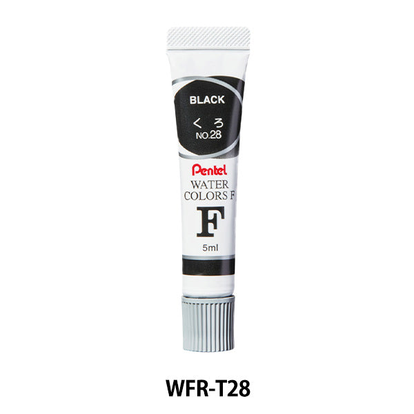 페인팅 "F 수 콜러 라미네이트 튜브 enogu 단색 블랙 락 WFR-T28" Pentel Pentel