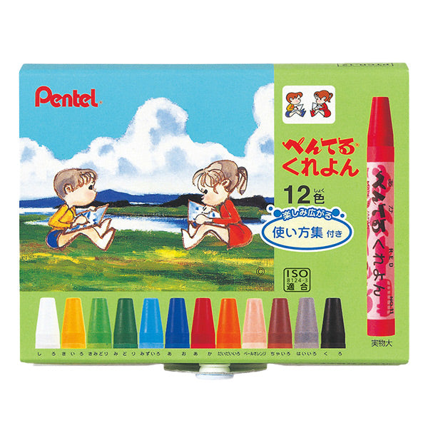 Materiale dell'immagine "Kureyon 12 Colori PTCR-12" Pentel pentel