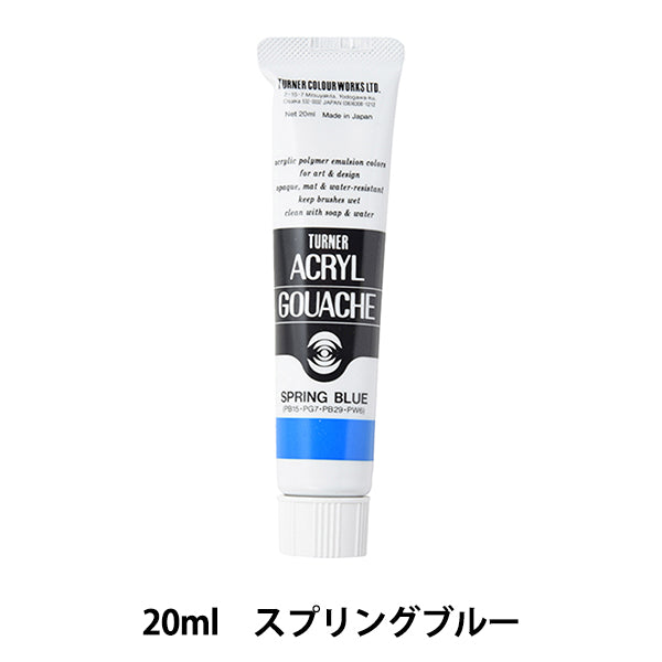 Dipingi "Acrilico Gash 20ml Spring Blue" Turner Turner Color