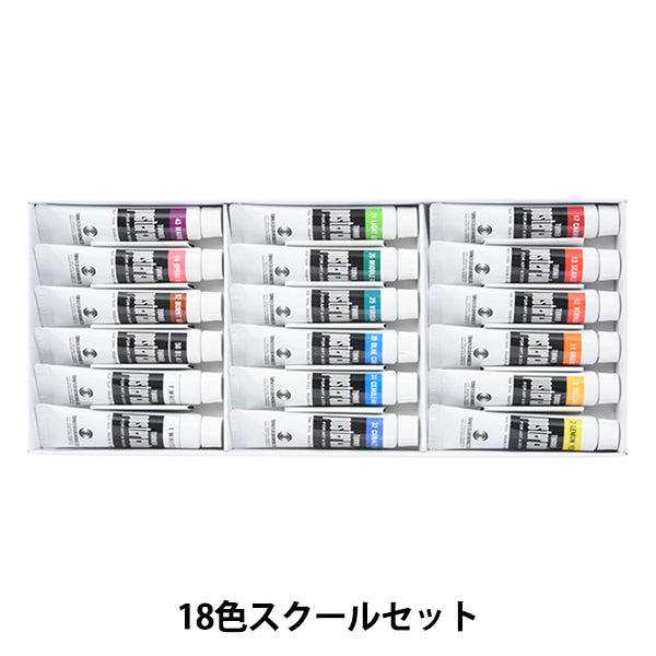 キャンパスケース 木製ケース 絵の具 ターナー色彩 ポスターカラー 絵具 『ポスターカラー 11ml 18色スクールセット』 TURNER ターナー
