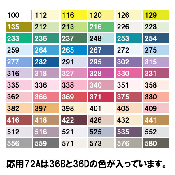 Ilustración Pen "NEOPO COLOR APLICADO 72 Color B Set" Deleter