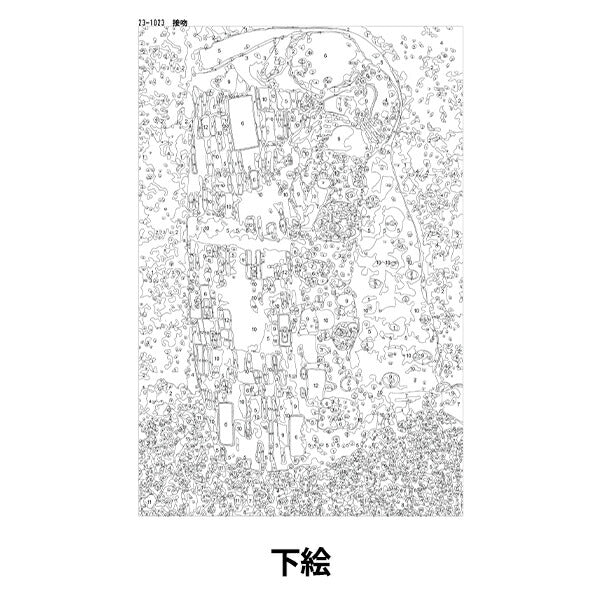 그림 세트 "쉬운 아트 페인트 키스 약 20 × 30cm 23-1023" 【Yuzawaya 오리지널】