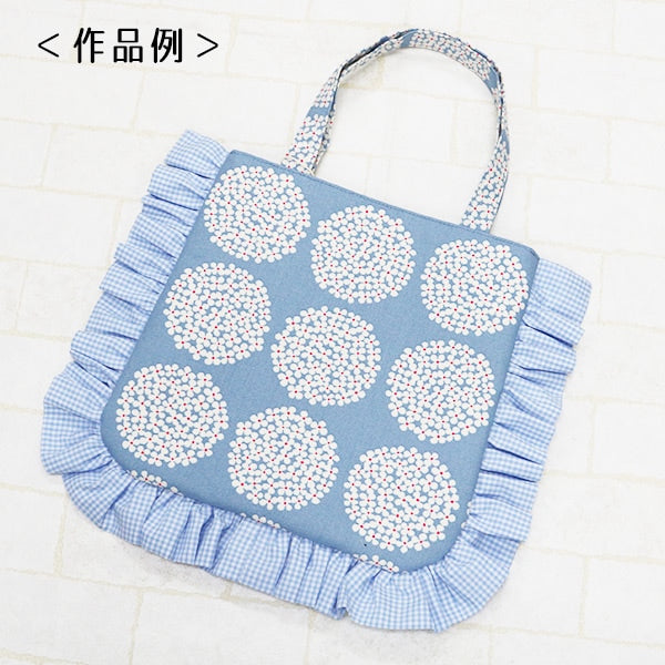 【数量5から】 生地 『コットンキャンバス あじさいUP5553 う早この布 (うさこのぬの)』 COTTON KOBAYASHI コットンこばやし 小林繊維