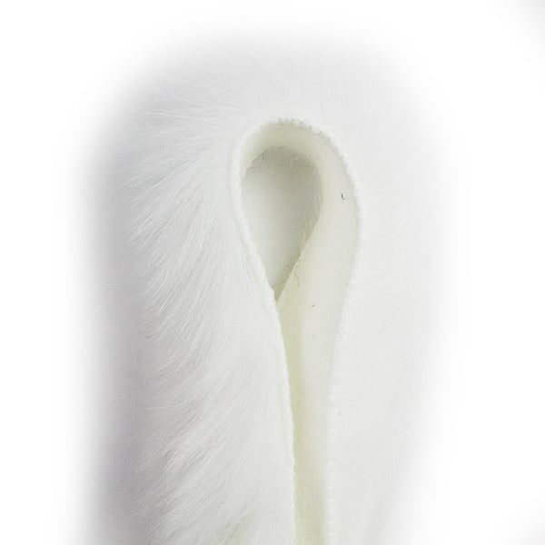 【数量5から】 リボン 『フェイクファーテープ 25mm幅 6色 1:White』