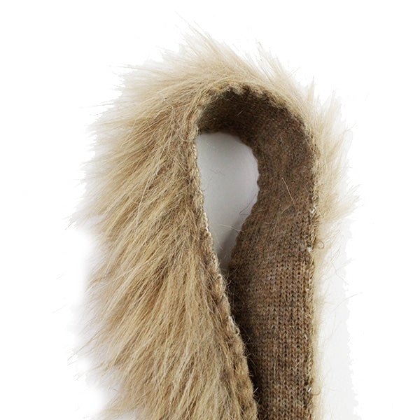 【数量5から】 リボン 『フェイクファーテープ 25mm幅 6色 6:LtBrown』