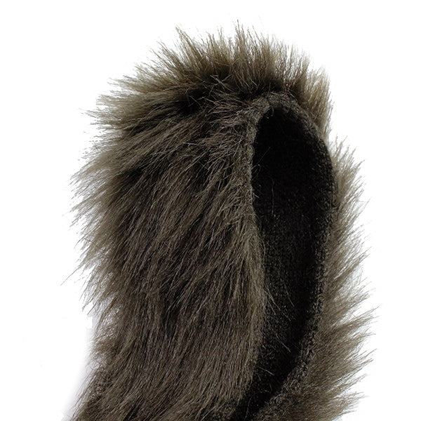 【数量5から】 リボン 『フェイクファーテープ 50mm幅 6色 3:Dk.Brown』