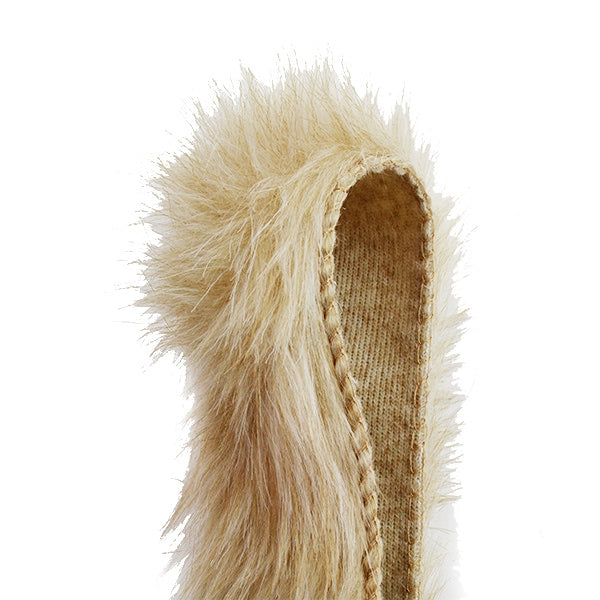 【数量5から】 リボン 『フェイクファーテープ 50mm幅 6色 5:Beige』