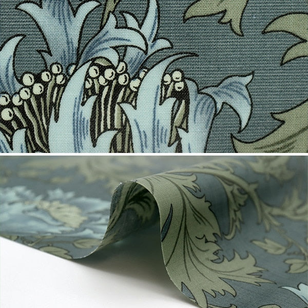 Tessuto "William Morris laminatoPanno tagliato Circa 105 cm x 50 cm Anemone C-R8217-34"