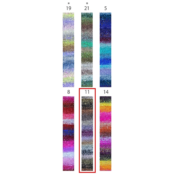 봄 / 여름털실 "불꽃 놀이 11 일"Noro Eisaku Noro