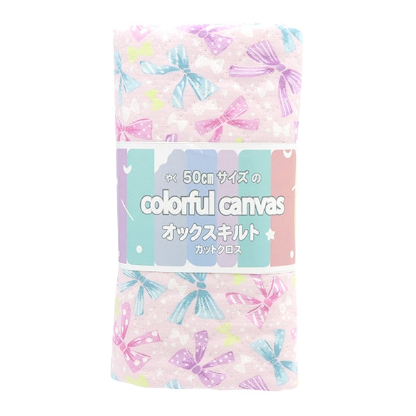 Tela 『OxfordColcha CintaEstallido cortada Tela Aproximadamente 106 x 50 cm Pink CQ-Ribbon-B"