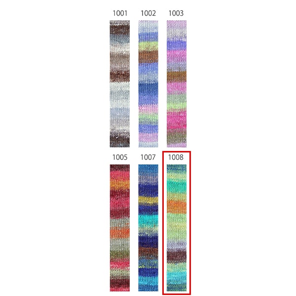 Spring / summerYarn "Kanakata Striped 1008 Color" Noro Eisaku Noro