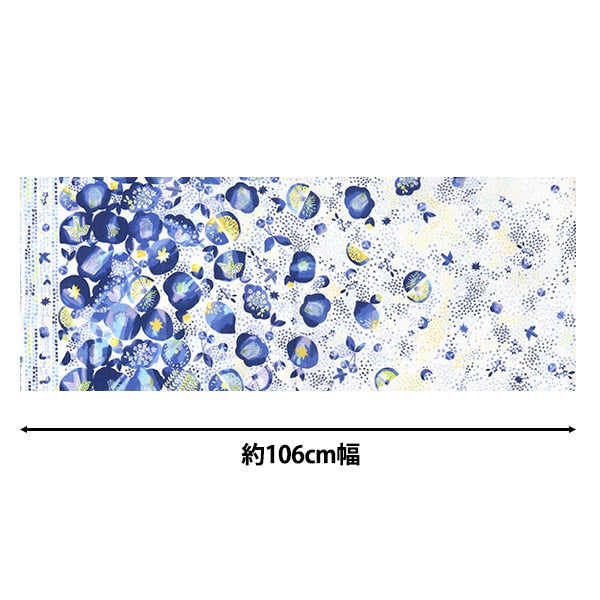 【数量5から】 生地 『シーチング みすゞうた 私と小鳥と鈴と KMS-38A』